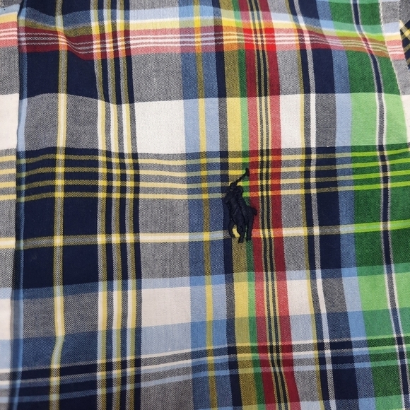 Ralph Lauren Button Down Plaid Collared Shirt‎ Size Small 6/7 Boys - Picture 2 of 6